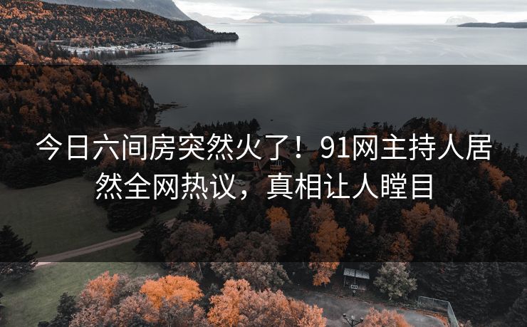 今日六间房突然火了！91网主持人居然全网热议，真相让人瞠目